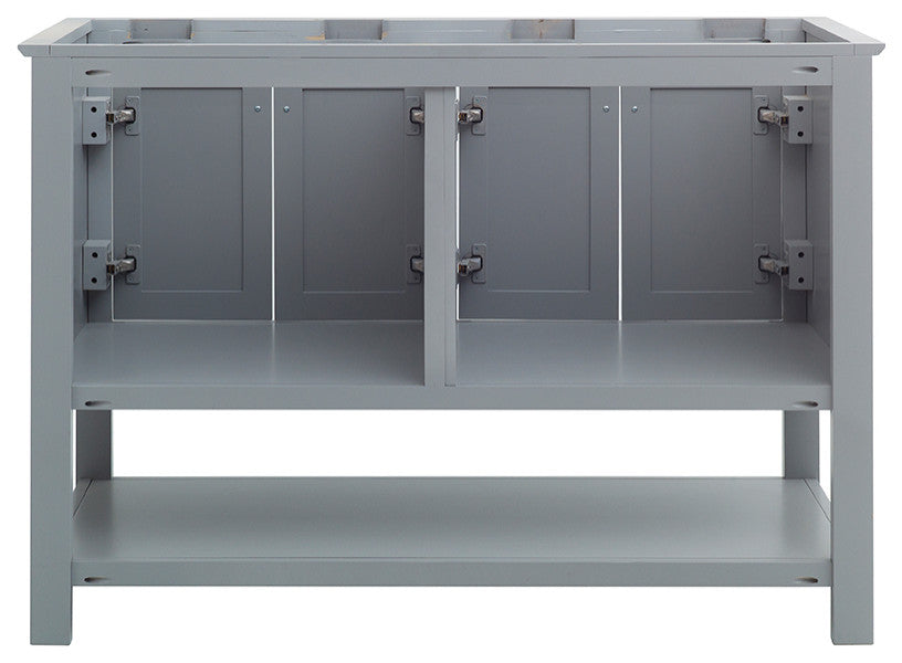 Fresca Manchester 48" Gray Double Sink Cabinet
