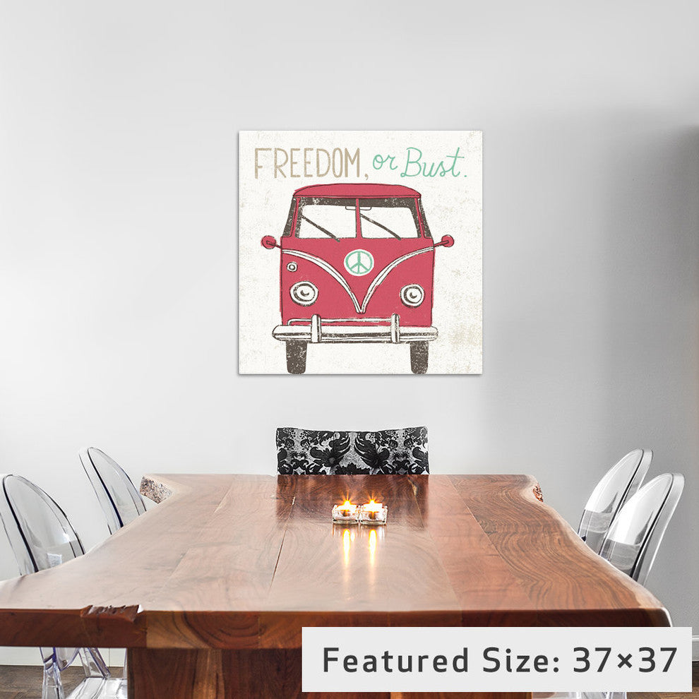 "Road Trip Bus" by Oliver Towne, 26x26x1.5