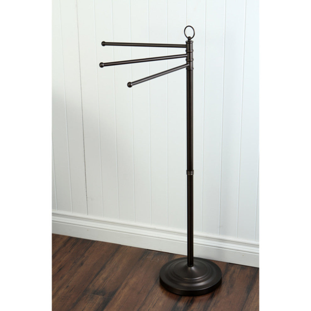 Kingston Brass Freestanding Towel Rack, Oil Rubbed Bronze