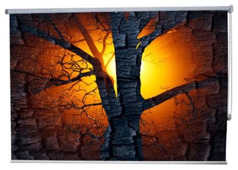 "Sun Tree" Artwork, 6' Shade, Partial Sheer, Left