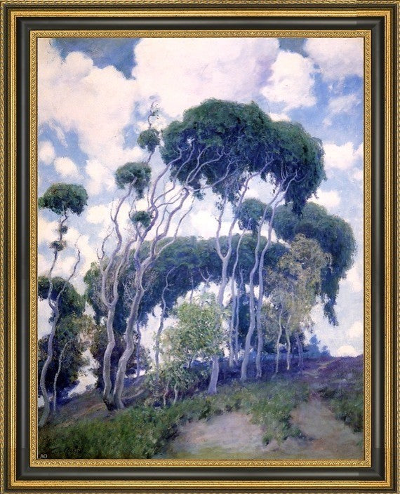 Guy Orlando Rose Laguna Eucalyptus Framed Premium Canvas Print, 21"x28"