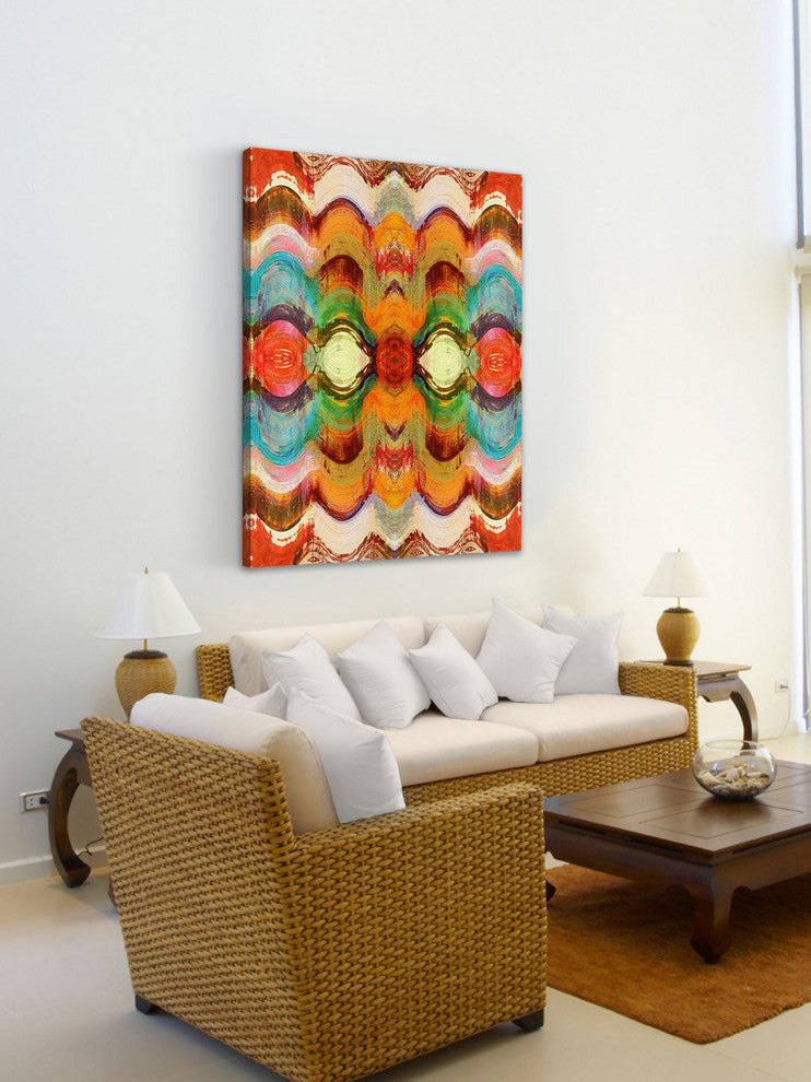 "Wavy Blends VI" Painting Print on Canvas by Irena Orlov