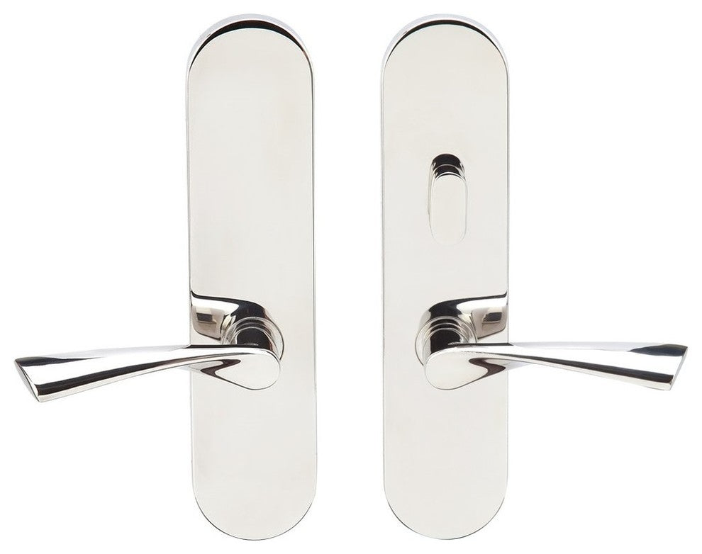Breeze Lever, Tubular Passage With Privacy Bolt, RH, Polished Stainless Steel