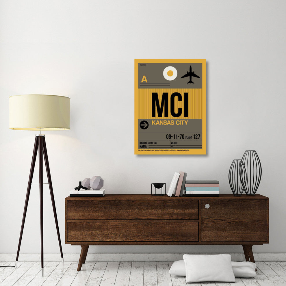 "MCI Kansas City Luggage Tag 1" Fine Art Print