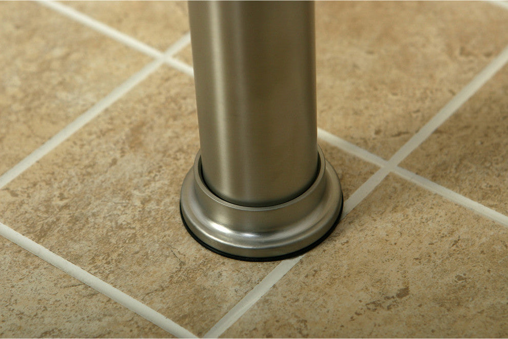 Fauceture Stainless Steel Console Sink Legs, Brushed Nickel