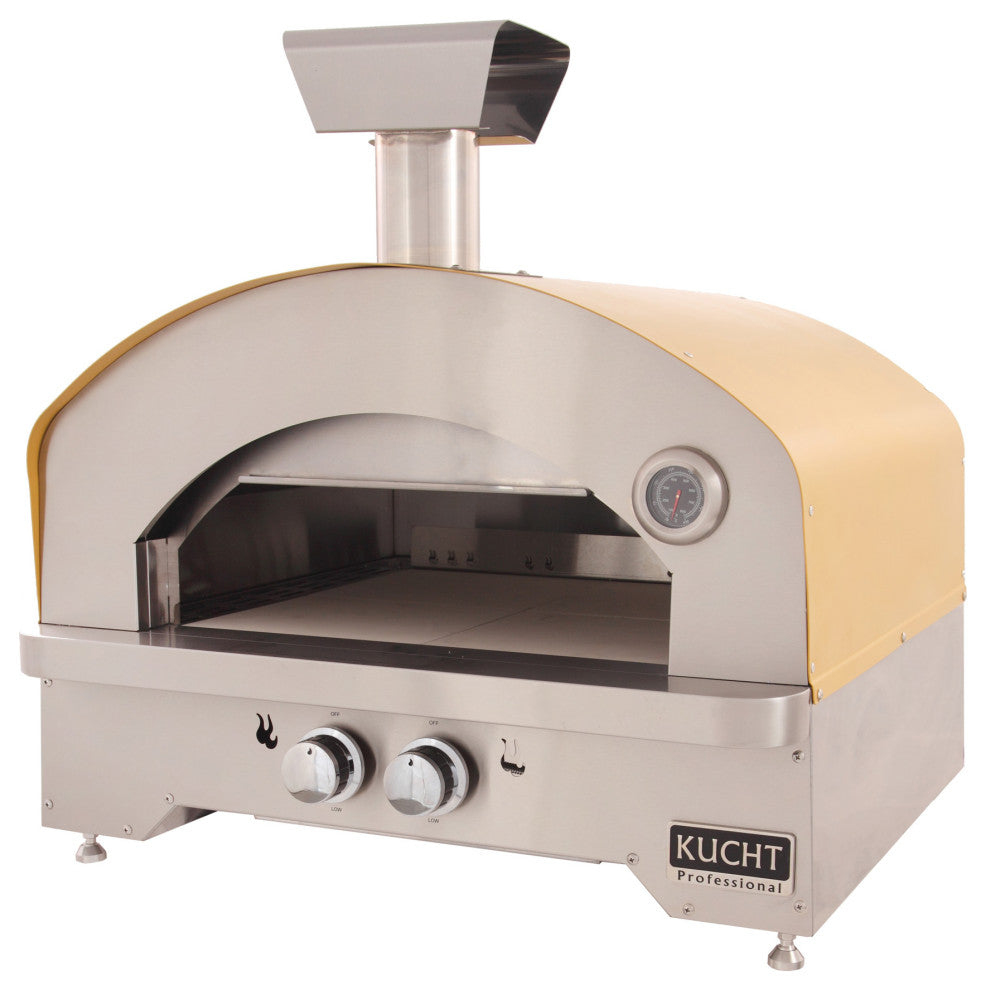 Outdoor Portable Propane Gas Pizza Oven, Yellow