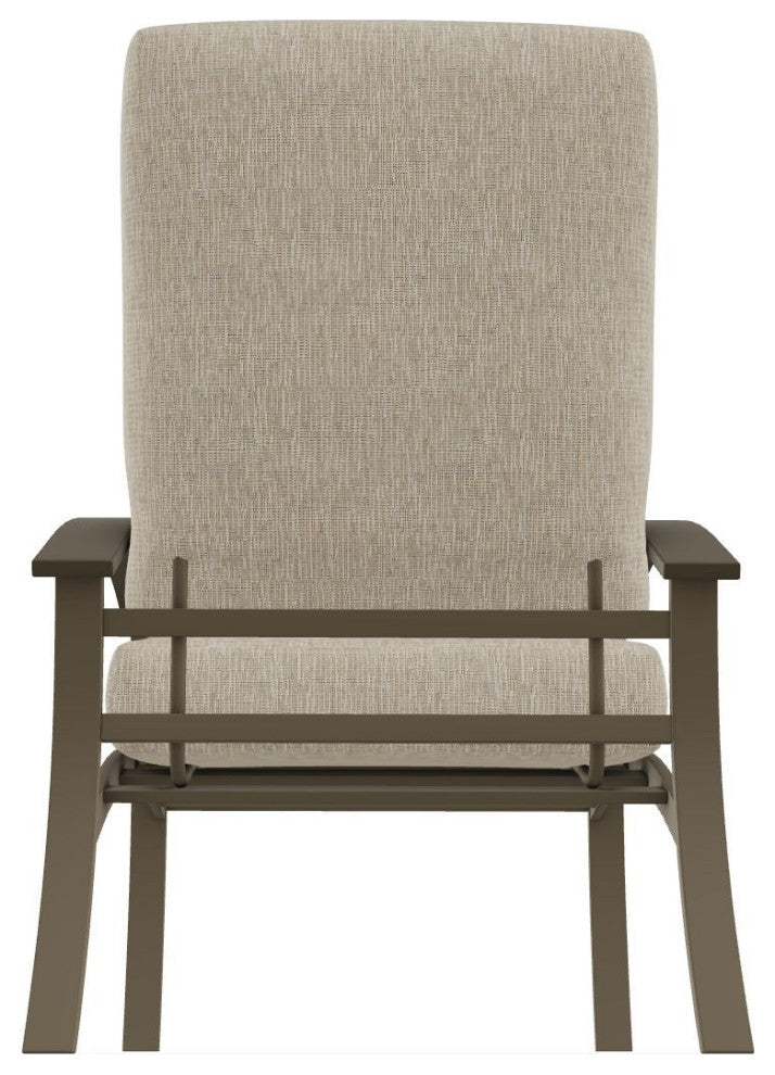 Belle Isle Cushion Deep Seating Outdoor Armchair, Grasscloth Dune/Beachwood
