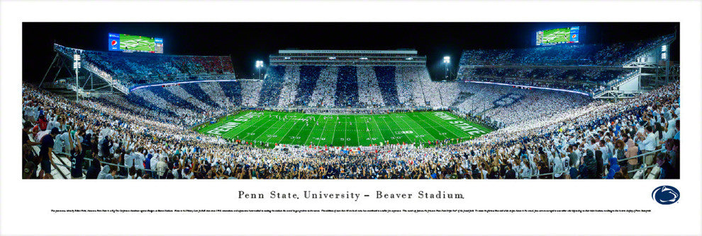 Penn State University, Stripe, Unframed