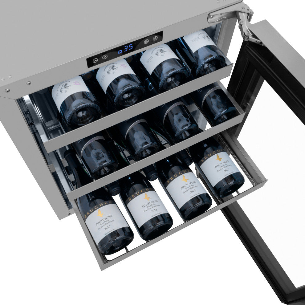 ZLINE 24" Dual-Zone Wine Cooler With Panel-Ready Door