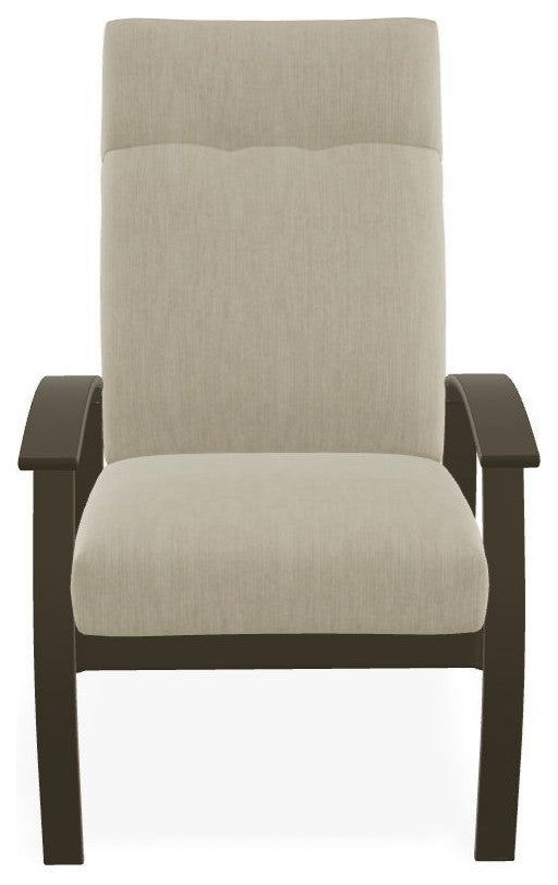 Belle Isle Cushion Outdoor Armchair, Huskie/Beachwood
