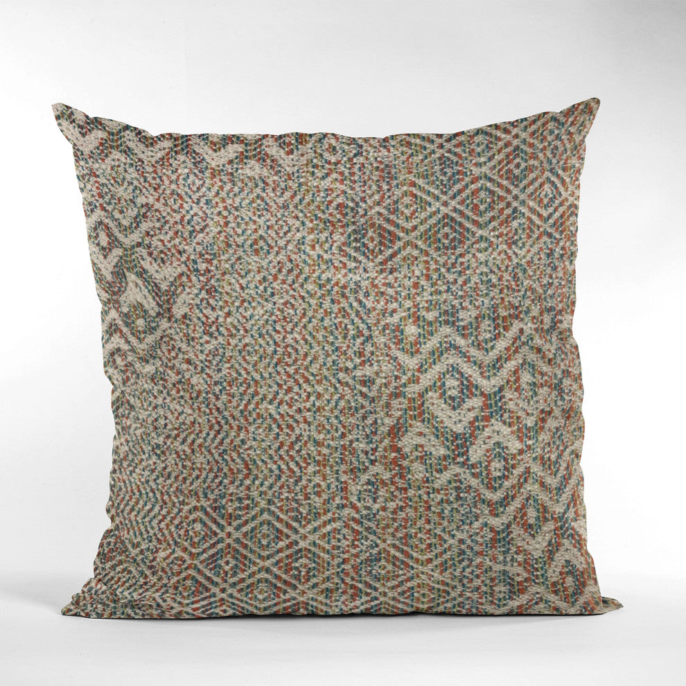 Plutus Multi-Color Fave Abstract Luxury Throw Pillow, 16"x16"