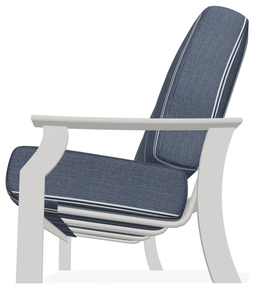 St. Catherine Deep Seat 3-Seat Outdoor Sofa, Equal Ink/Snow