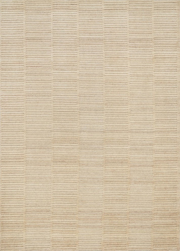 Eco-friendly Undyed Wool Handmade Hadley HD-01 Natural Area Rug by Loloi, 3'6"x5
