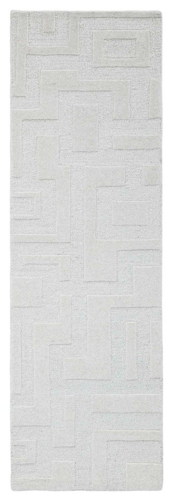 Mid-Century Amara Area Rug, Ivory, 2'6"x8'