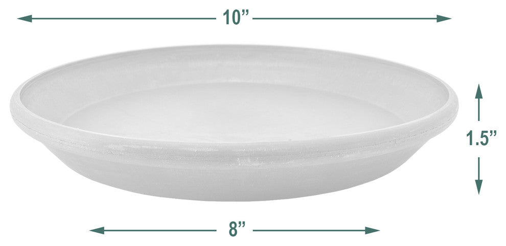 Single Slip Saucer, Dark Charcoal, Small