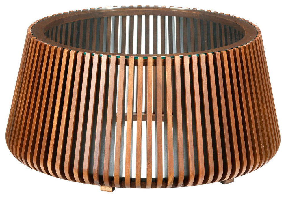 Bungalow Acacia Coffee Table, Honey Brown
