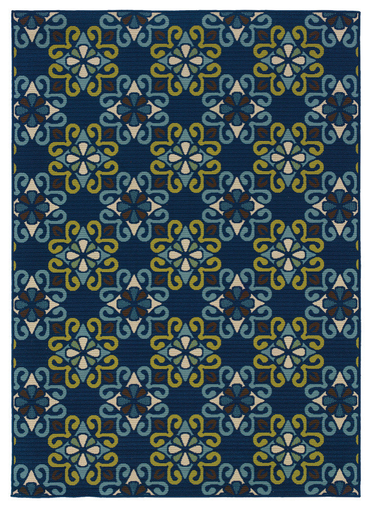 Oriental Weavers Sphinx Caspian 3331L Rug, Blue/Blue, 2'5" X 4'5"