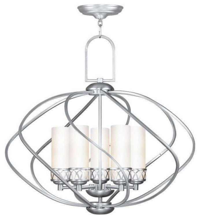 Westfield Chandelier, Brushed Nickel