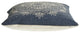 Intricate Medallion Cotton Throw Pillow, Navy