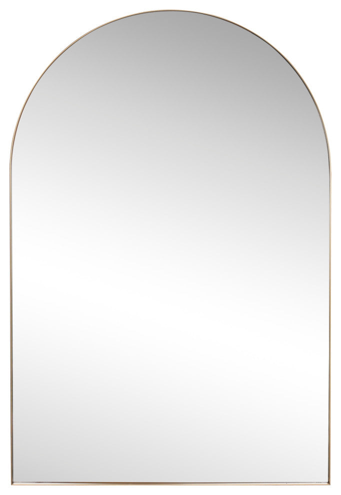 Elodie Medium Arched Metal Framed Wall Mounted Mirror
