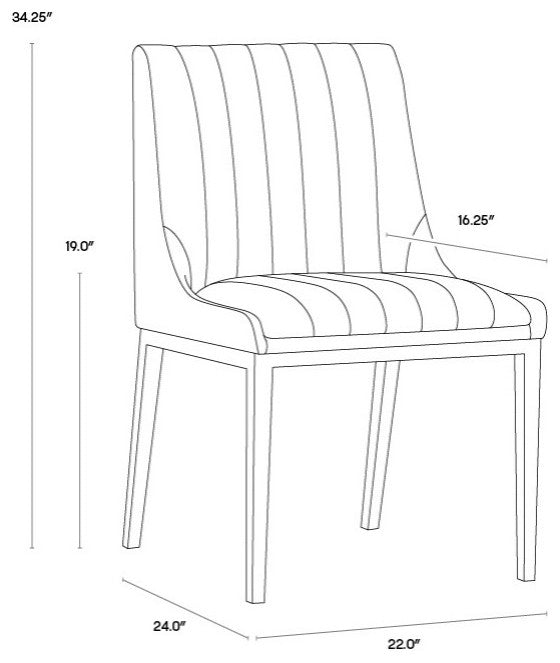 Halden Dining Chair, Beige Linen, Set of 2