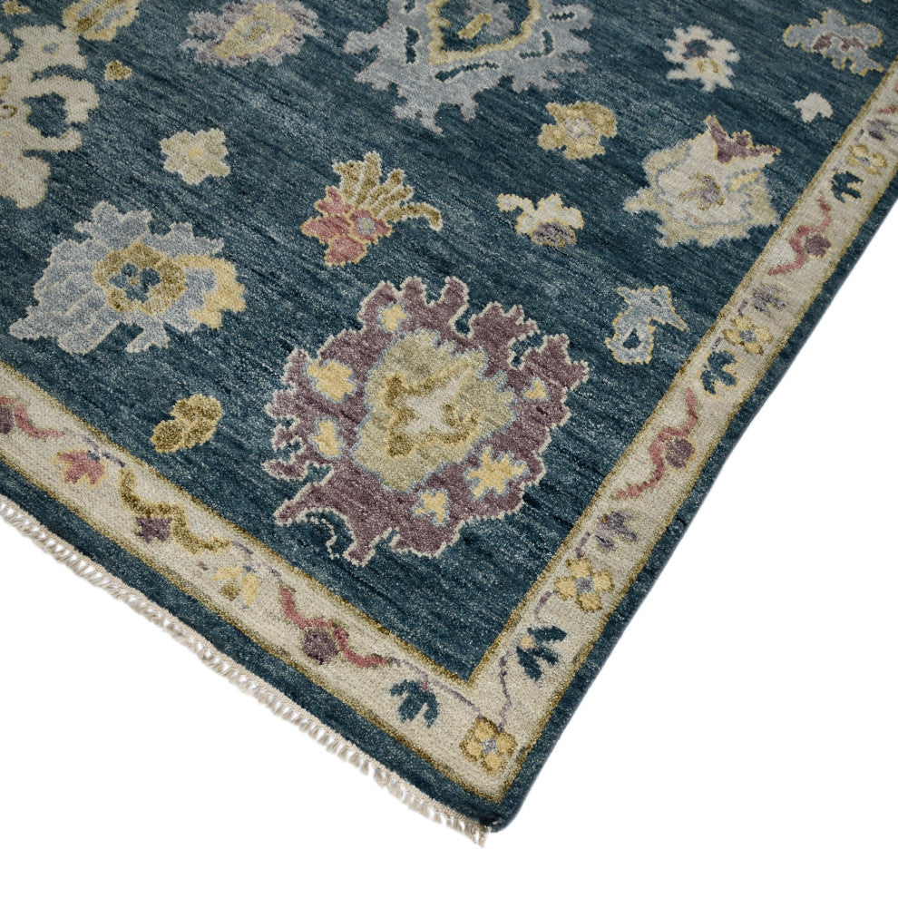 Jaigarh Carmina Area Rug, Blue, 8' x 10', Oriental