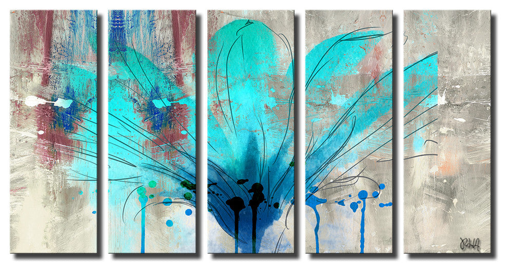 Painted Petals LII Canvas Art, 5-Piece Set