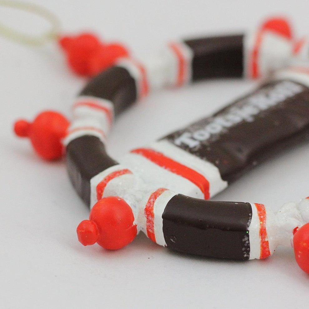 4" Tootsie Roll Original Chewy Chocolate Candy Christmas Wreath Ornament