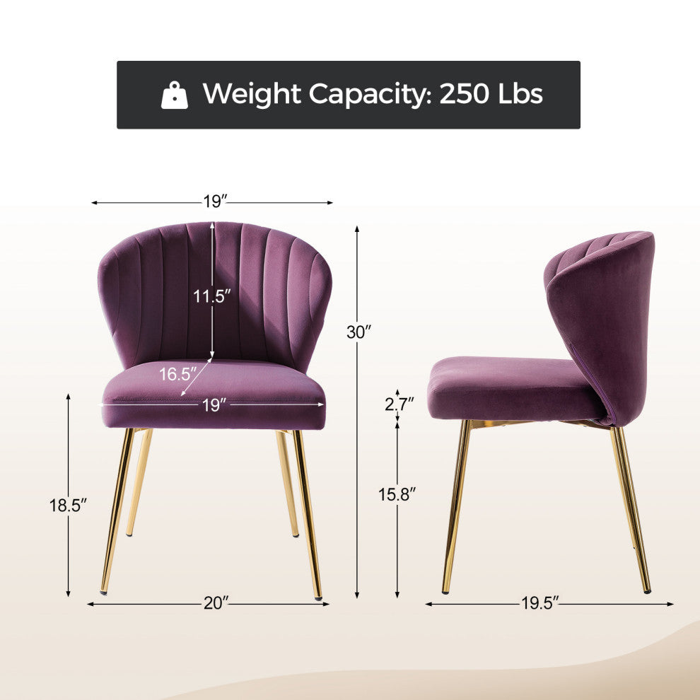 Milia Dining Chair, Purple