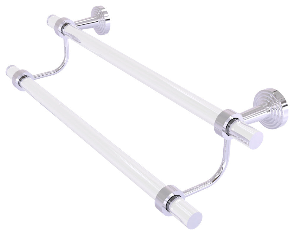 Pacific Beach 18" Double Towel Bar, Polished Chrome