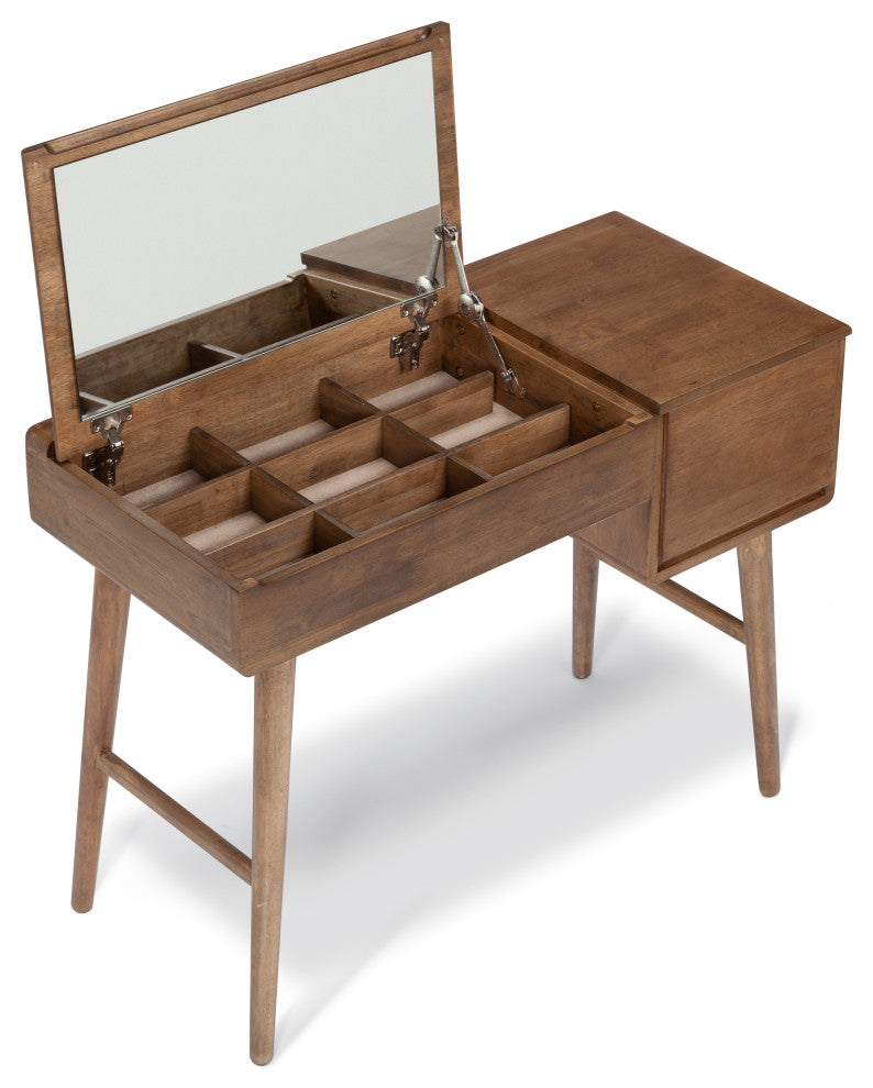 Oliver Vanity Desk, Brown