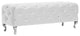 Baxton Studio Stella Crystal Tufted Modern Bench, White