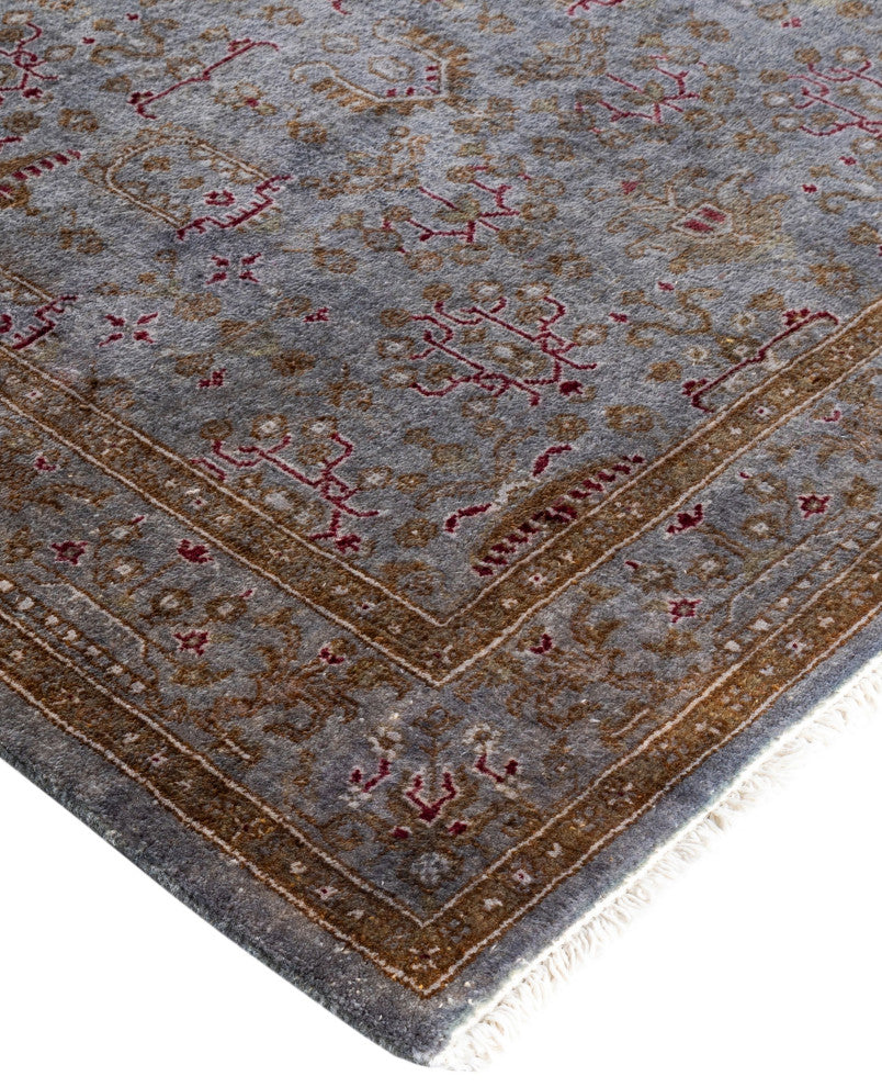 Overdyed One-of-a-Kind Hand-Knotted Area Rug Gray, 3' 1" x 4' 10"