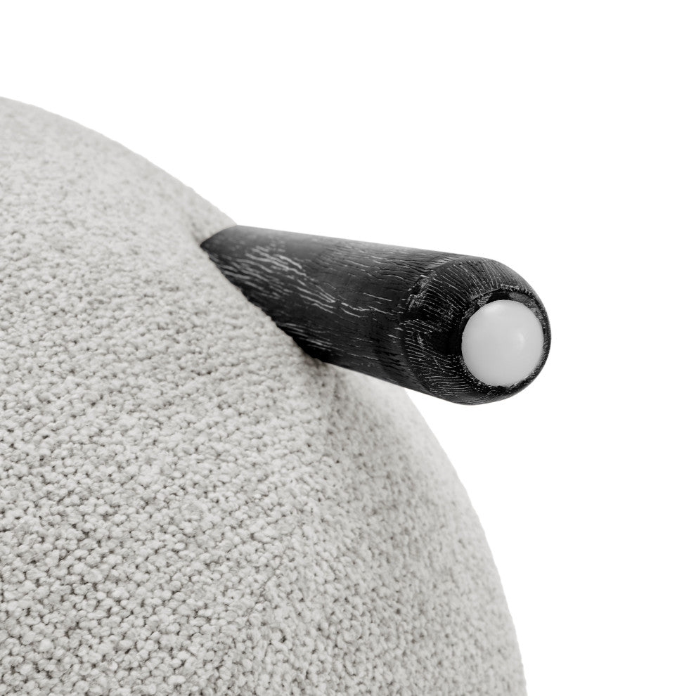 Murphy Storage Ottoman, Horizon Gray, Fabric