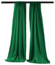 LA Linen Polyester Poplin Backdrop Drape 96"x58", 2 Pack, Emerald Green
