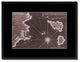 Sicily West Aegadian Islands Vintage Vivid Sepia Map Canvas, 16"x21"