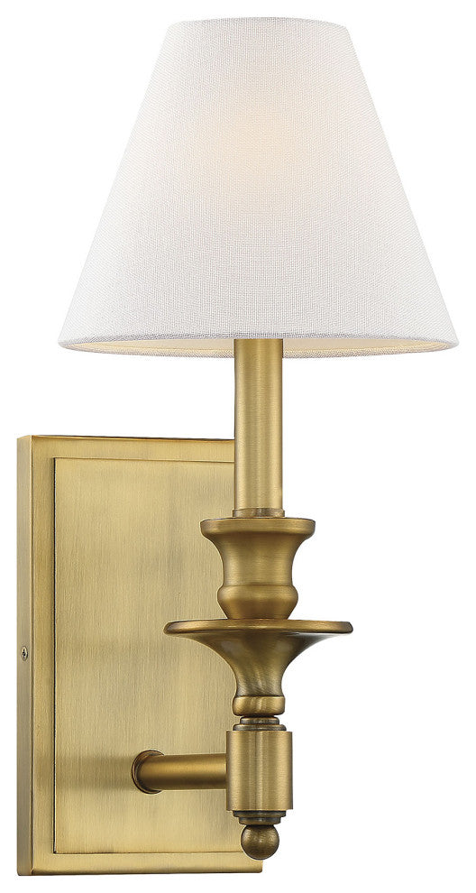 Washburn 1-Light Wall Sconce, Warm Brass
