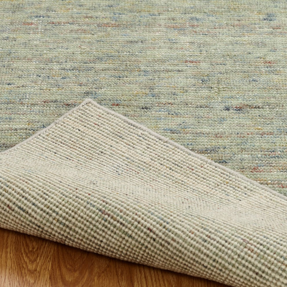 Terra Handmade Mineral Green Area Rug, Green, 9'6" X 13'