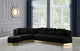 Marquis Velvet Upholstered Set, Black, Sofa