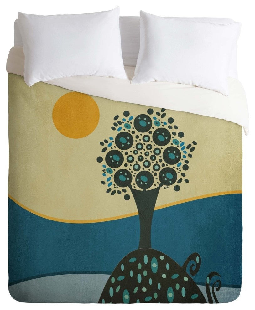 Deny Designs Viviana Gonzalez Lone Tree In The Hills Duvet Cover - Lightweight