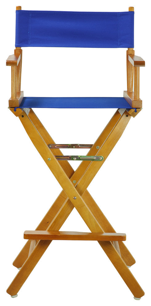 030" Director's Chair Honey Oak Frame-Royal Blue Canvas