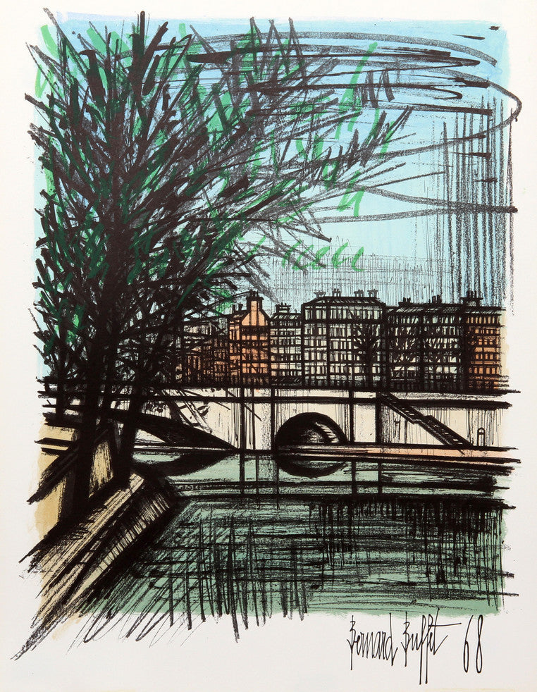 Bernard Buffet "La Seine I" Lithograph
