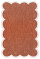 Alice Classic Cottage Two-Tone Scalloped Indoor/Outdoor Shaped Area Rug