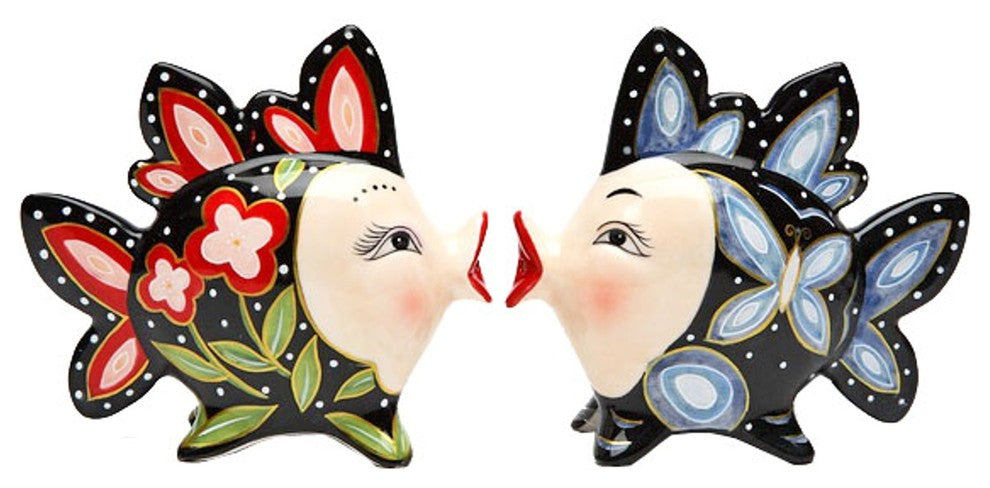 Fiesta Tropical Fish Fishy Salt and Pepper Shakers
