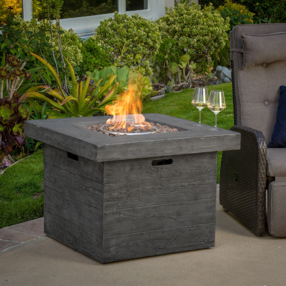GDF Studio Vermont Outdoor Square Fire Pit