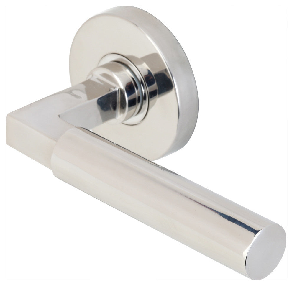 Aurora Lever, Half Passage, Right Hand, Polished Stainless Steel, 2-3/4"Backset