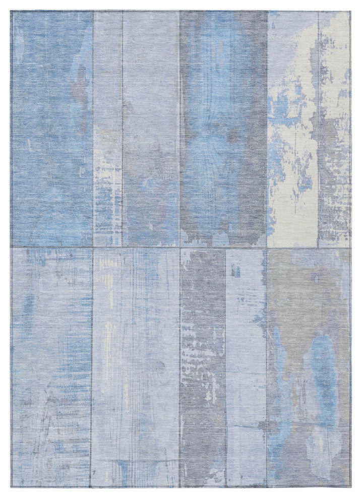 Machine Washable Indoor/Outdoor Chantille ACN1877 Sky 10' x 14' Rug