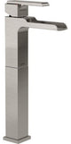 Delta Ara Single Handle Vessel Channel Bathroom Faucet, Stainless, 768LF-SS