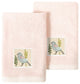 Linum Home Textiles 100% Turkish Cotton BELINDA 2PC Emb Fingertip Towel Set