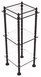 Three Tier Etagere with 14" x 14" Shelves, Antique Bronze